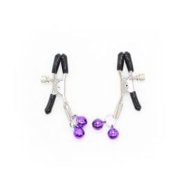 OHMAMA FETISH - NIPPLE Clamps WITH LILAC BELL 2